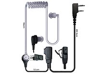 [SC-HY-E512] Air tube headset with PTT mic for two-way radio