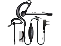 [SC-HY-E100] Ear hook shape with PTT two way radio earphone