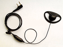 [SC-HY-E1417] D shape ear hanging two-way radio earphone