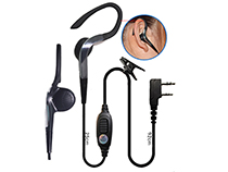 [SC-HY-E542] Ear hook shape with PTT two way radio earphone