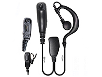 [SC-HY-E546] Ear hook shape with PTT two way radio earphone