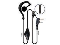 [SC-HY-E558] Ear hook shape with PTT two way radio earphone