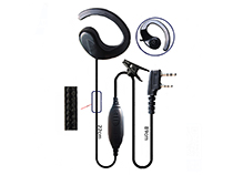 [SC-HY-E559] Ear hook shape with PTT two way radio earphone