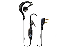 [SC-HY-E565] Ear hook shape with PTT two way radio earphone