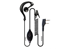 [SC-HY-E566] Ear hook shape with PTT two way radio earphone