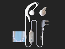 [SC-HY-E572] Ear hook shape with PTT two way radio earphone